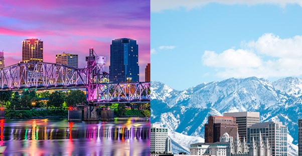 scenery for little rock and oregon