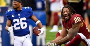 two football players