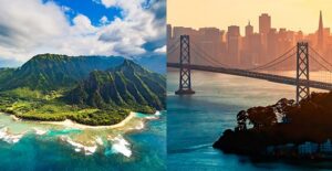 hawaii and california