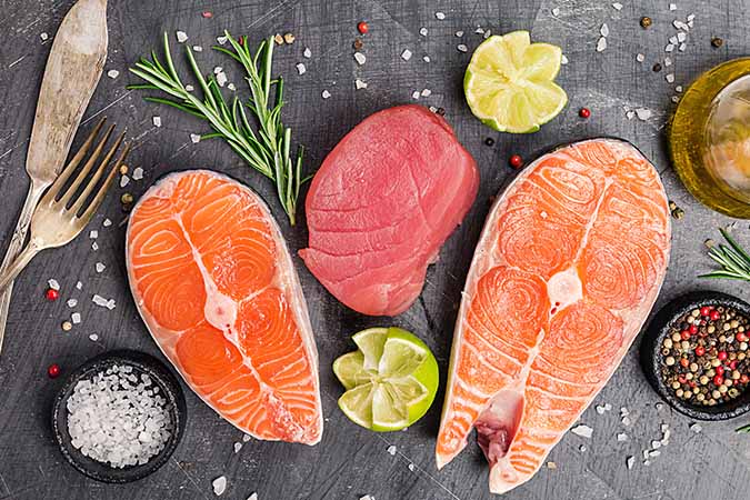 Salmon and Tuna