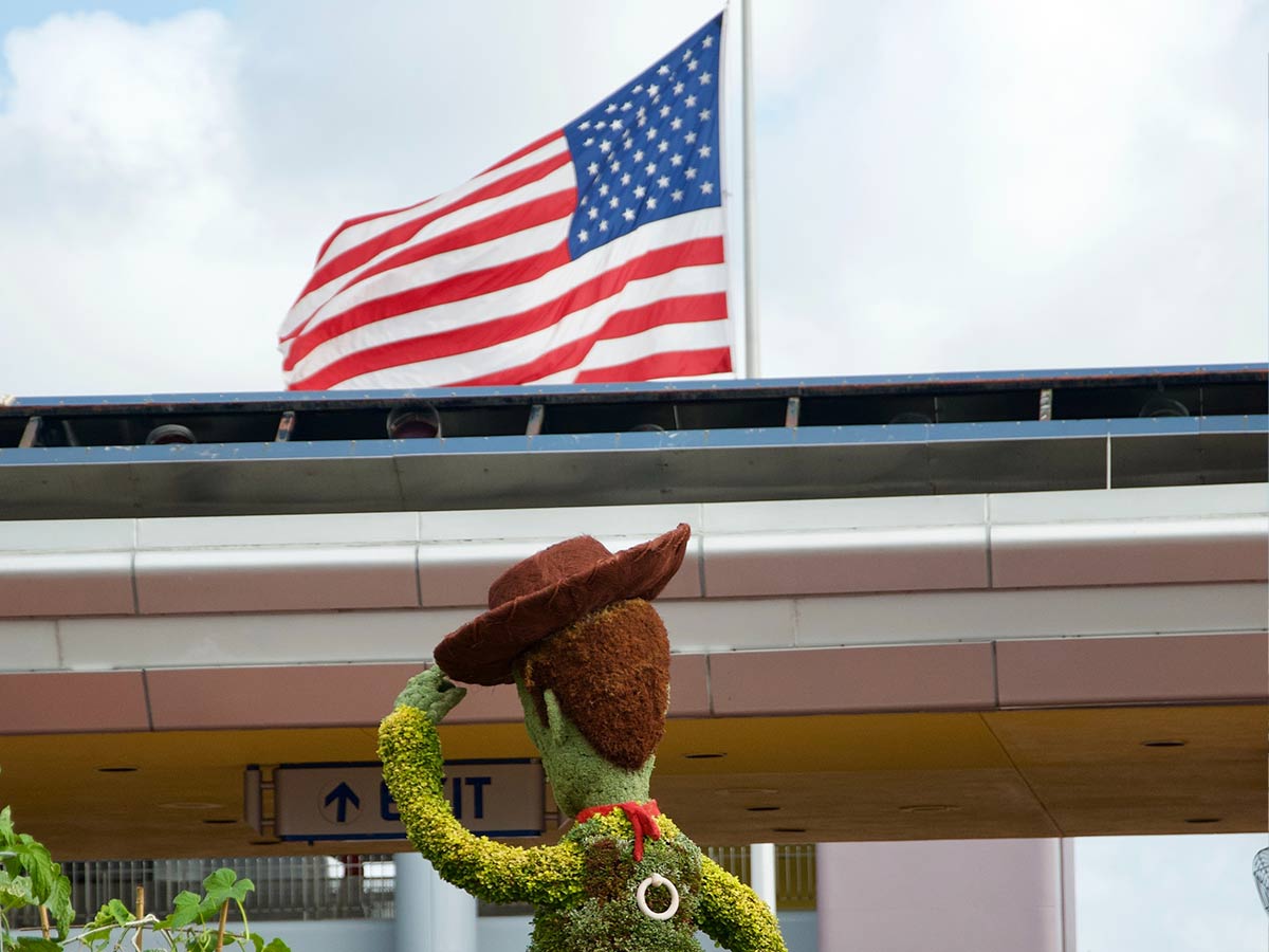 The American Flags at Disney World are Fake