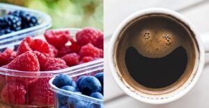Berries and coffee