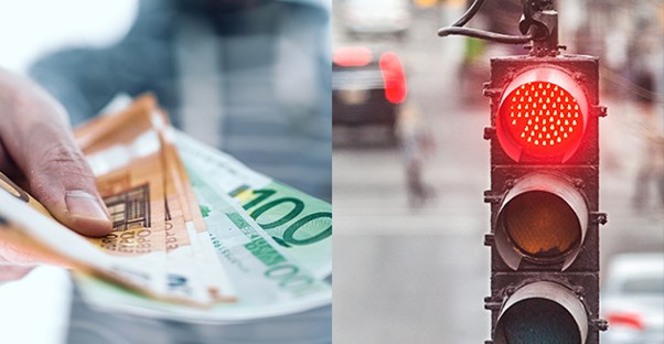 money and red light