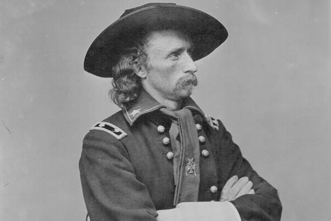 Union General George Custer Poses, Location Unknown