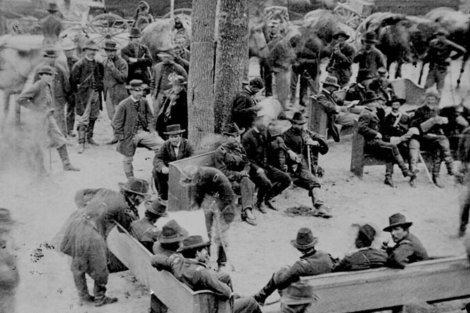 General Grant & General Meade Near Massaponax Church in VA, May 1864