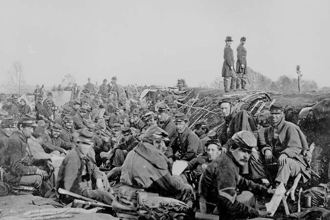 Union Soldiers Prepare for Battle at Petersburg, VA