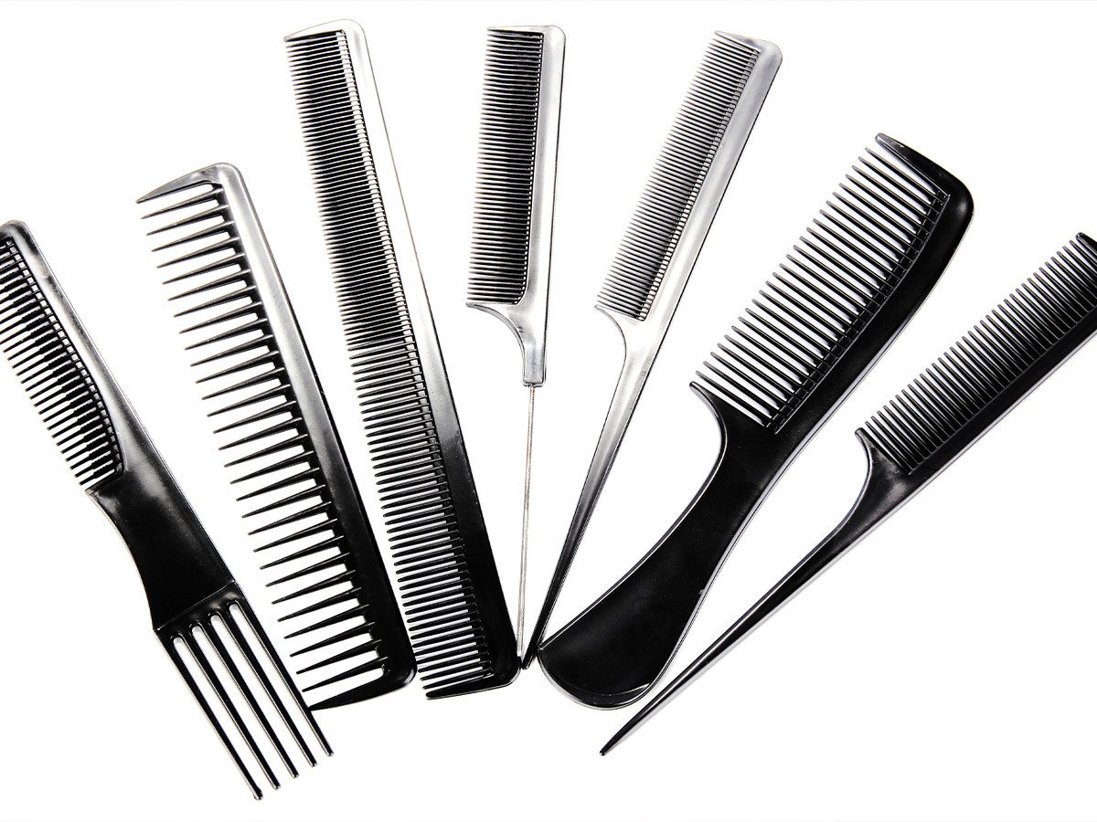 Tease Hair With a Skinny Comb