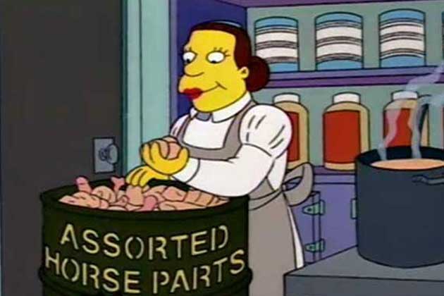 The Simpsons Predicted the EU Horse Meat Scandal