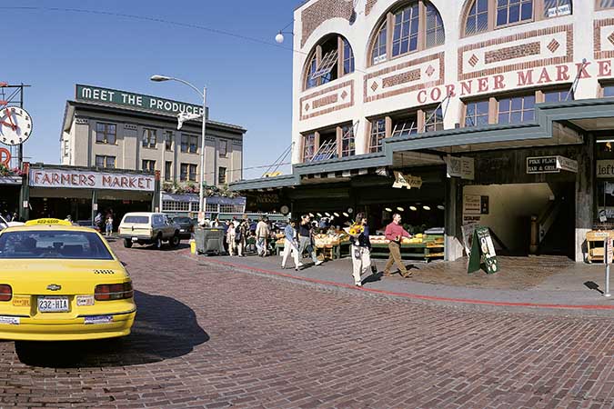 Pike Place Market Seattle Before