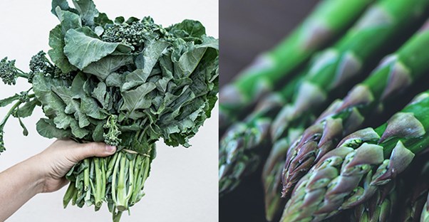 leafy green vegetables