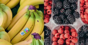 bananas and berries