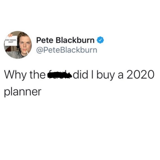 2020 Planners = Total Waste of Money