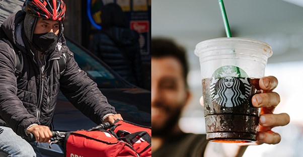 grubhub and starbucks employee