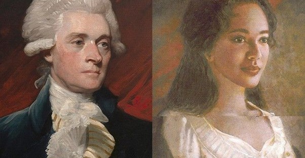 Images of Paintings of Thomas Jefferson and Sally Hemings