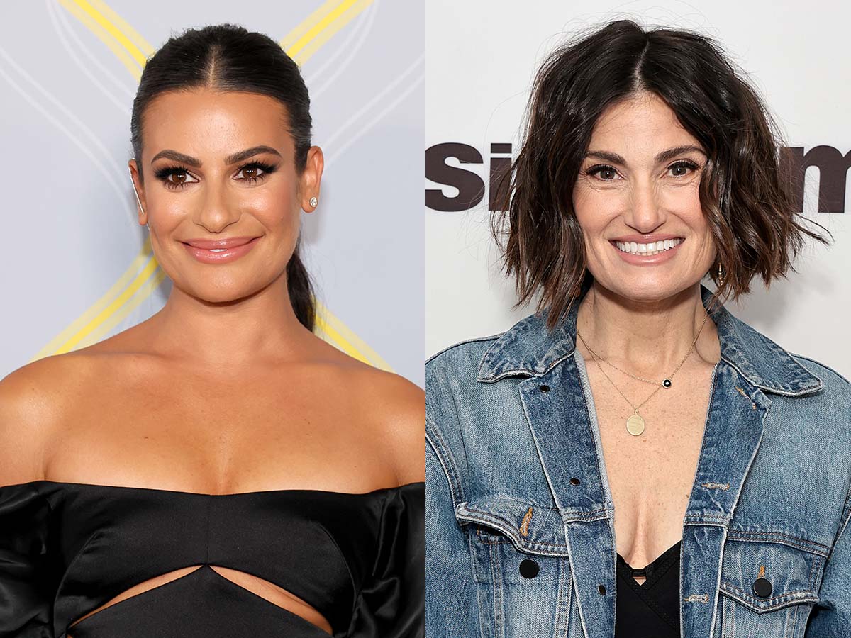 Lea Michele and Idina Menzel
