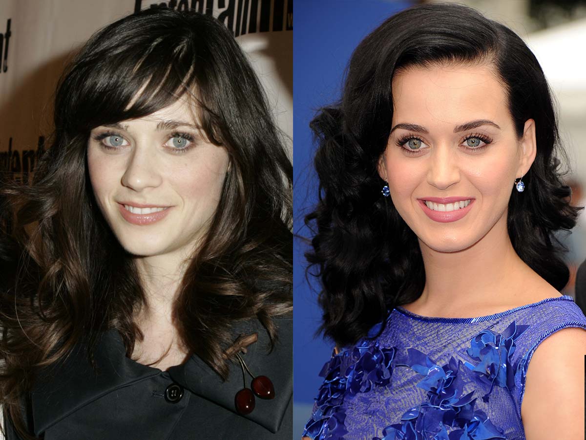 Zooey Deschanel and Katy Perry