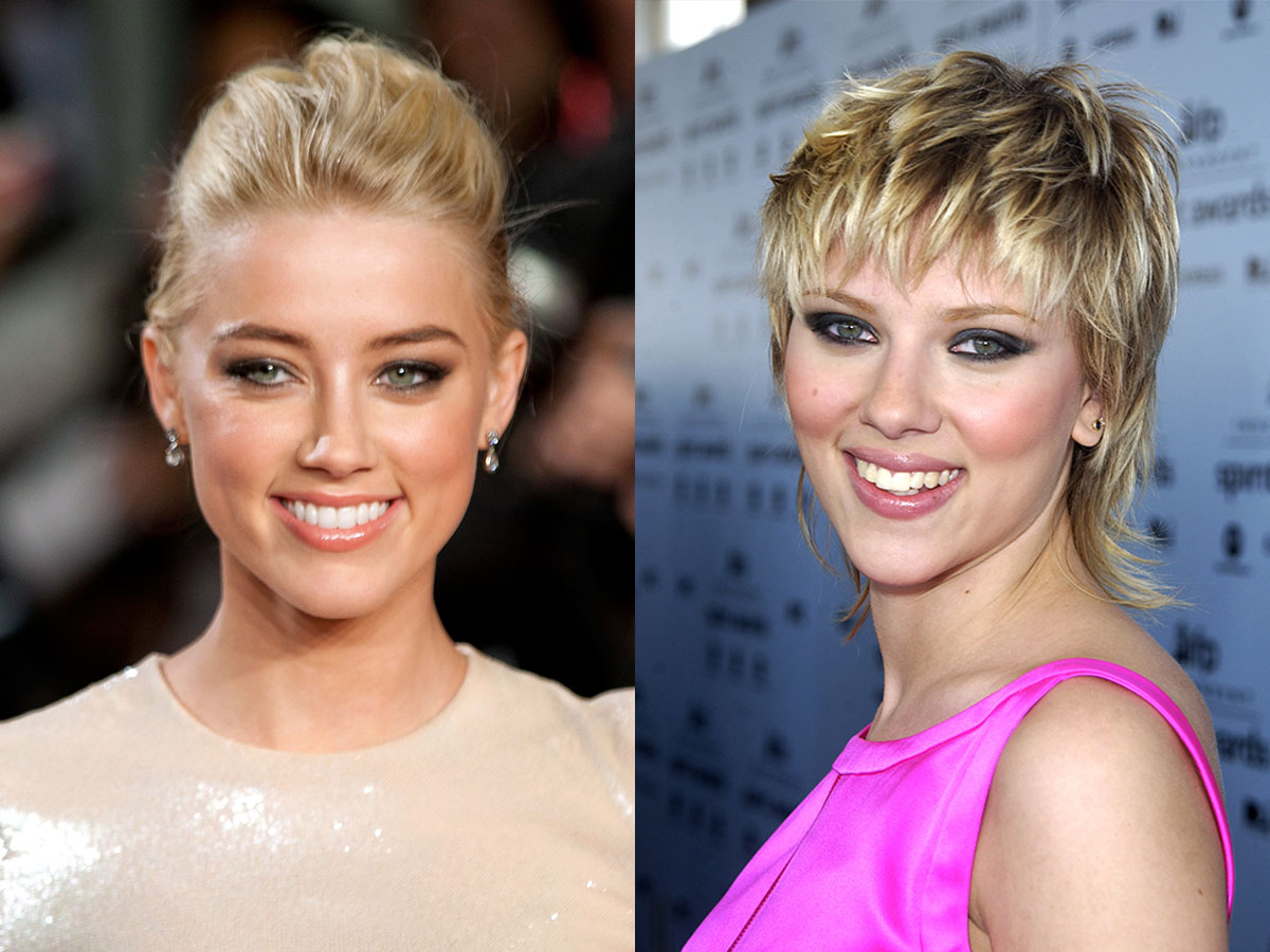 Amber Heard and Scarlett Johansson
