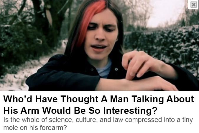 He's Either Reached Enlightenment or He's Got Skin Cancer
