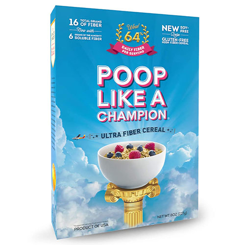 Poop Like a Champion Cereal