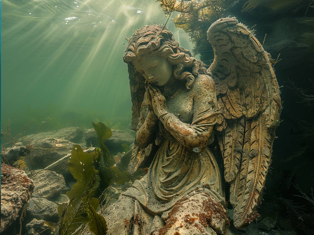 Angel at Sunset Lake