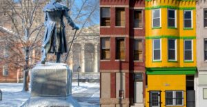 fort wayne statue and baltimore homes