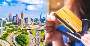 city in each state with the most debt