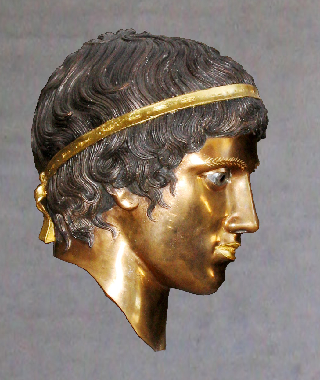 Roman Bust Painted
