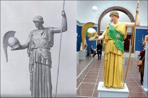 Lemnian Athena Painted