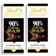 Lindt Excellence Cocoa Bars: 70%, 85%, and 90%