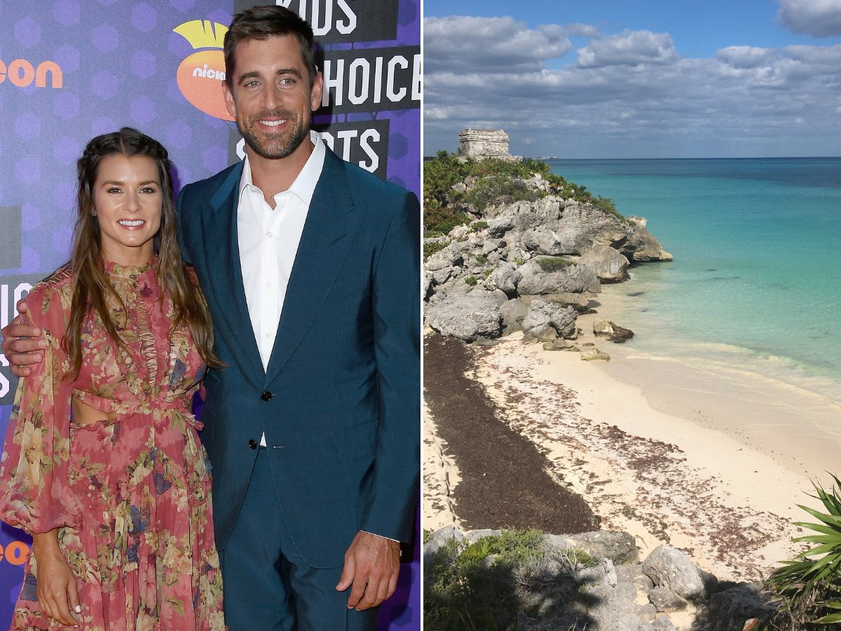 Danica Patrick & Aaron Rodgers (Tulum)