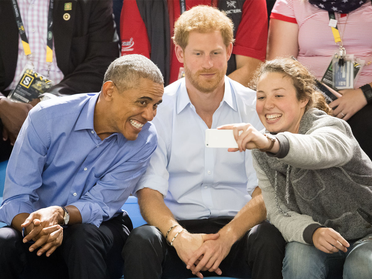 When Prince Harry and President Barack Obama Took a Selfie