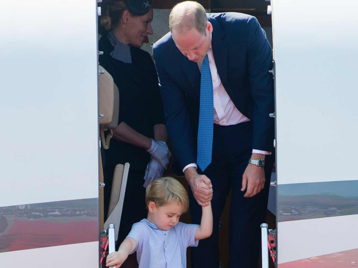 Every Time Prince George gets on a plane with Prince William