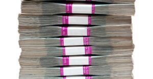 The cash from a small business loan