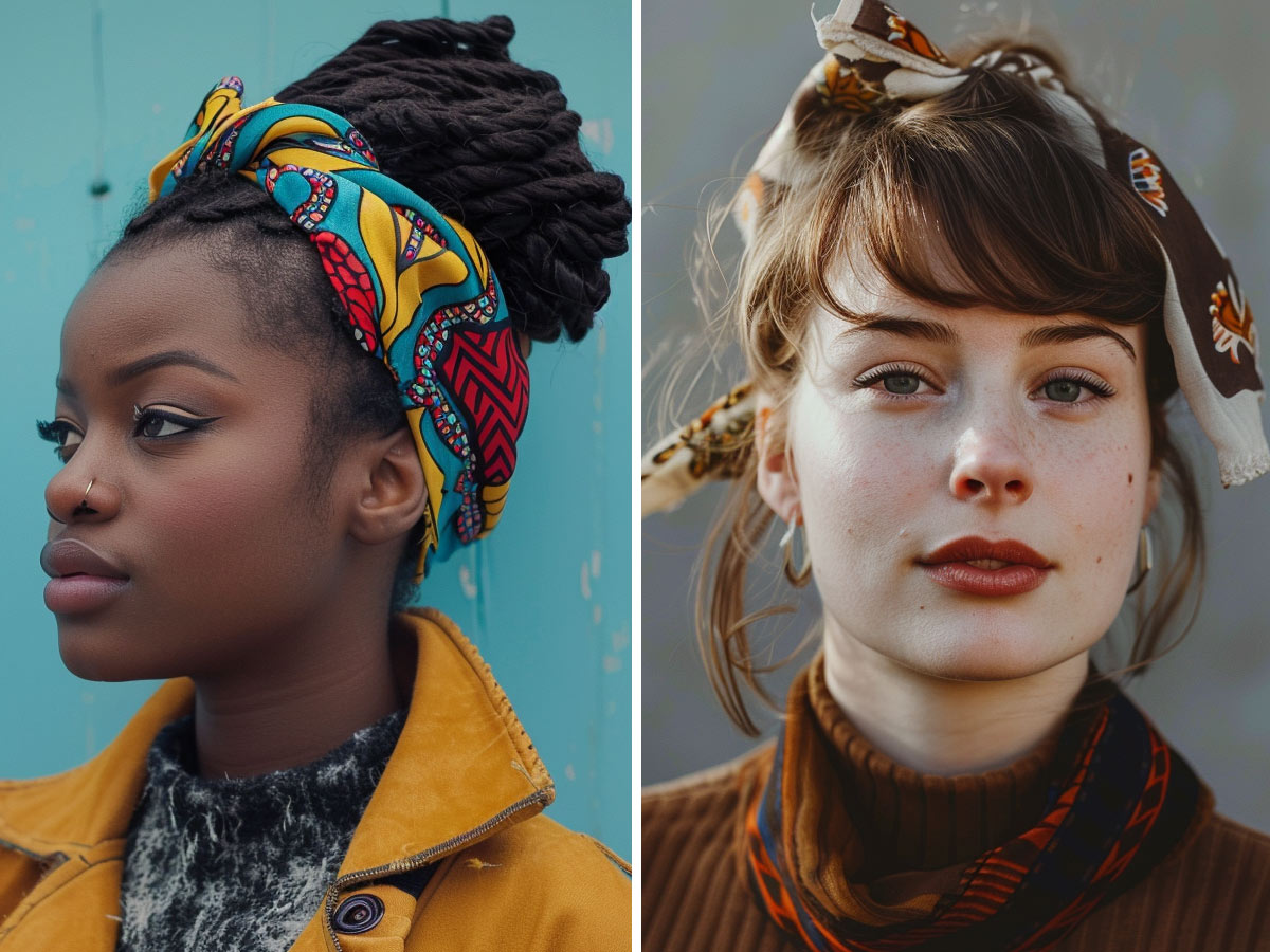 Vintage Hair Scarves