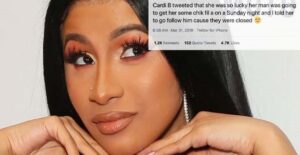 cardi b and twitter screenshot