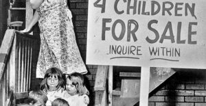 woman selling her children