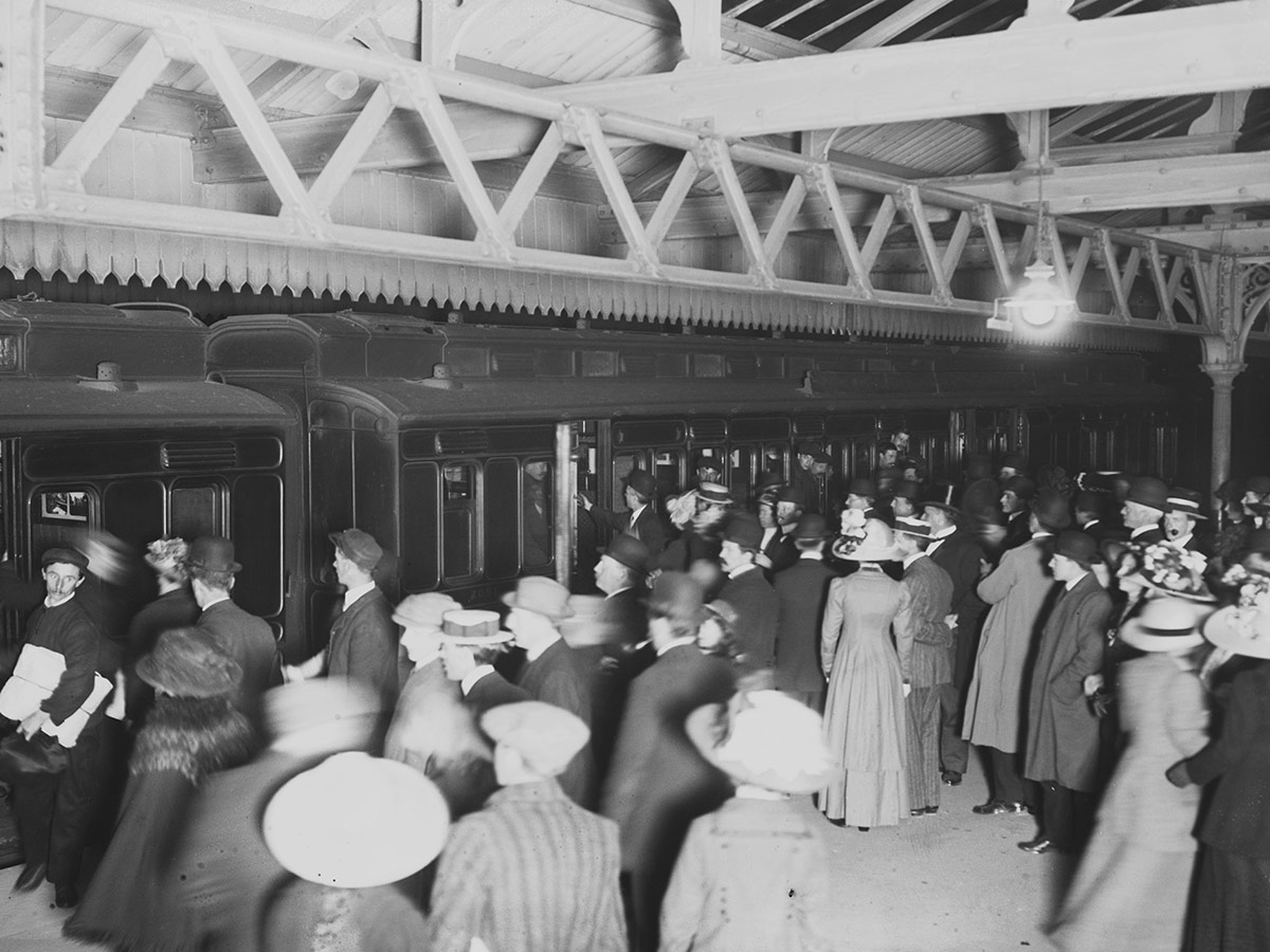 Relatives Wait for Titanic Survivors