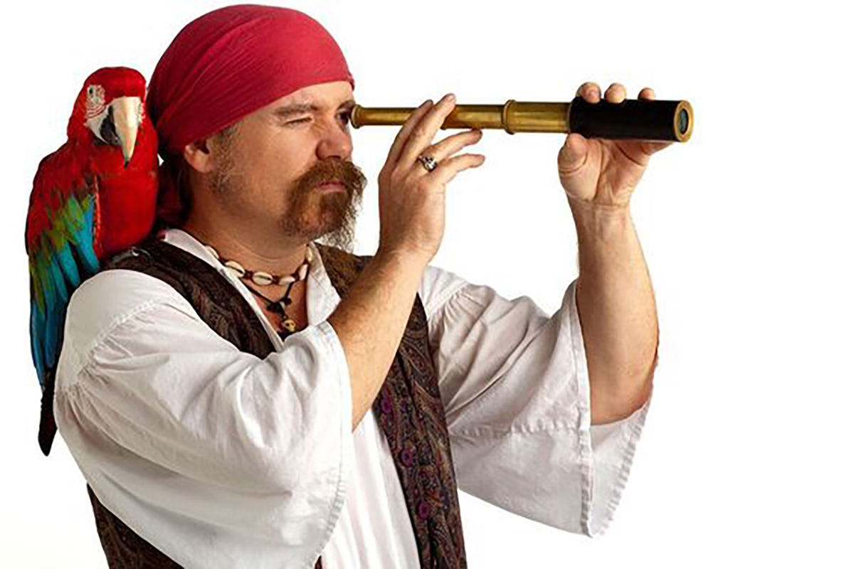 Pirates really did keep parrots as pets.