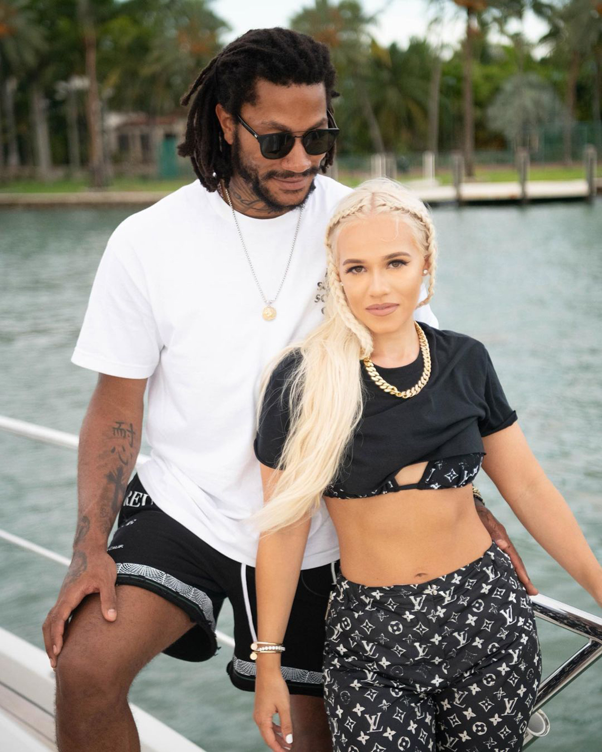 Derrick Rose and Alaina Anderson