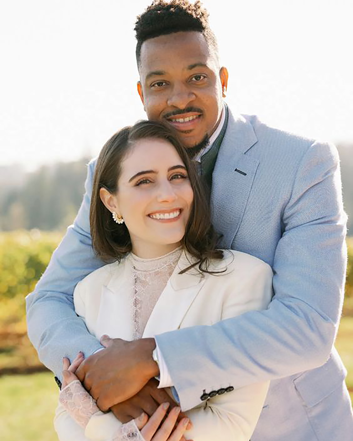 CJ McCollum and Elise Esposito