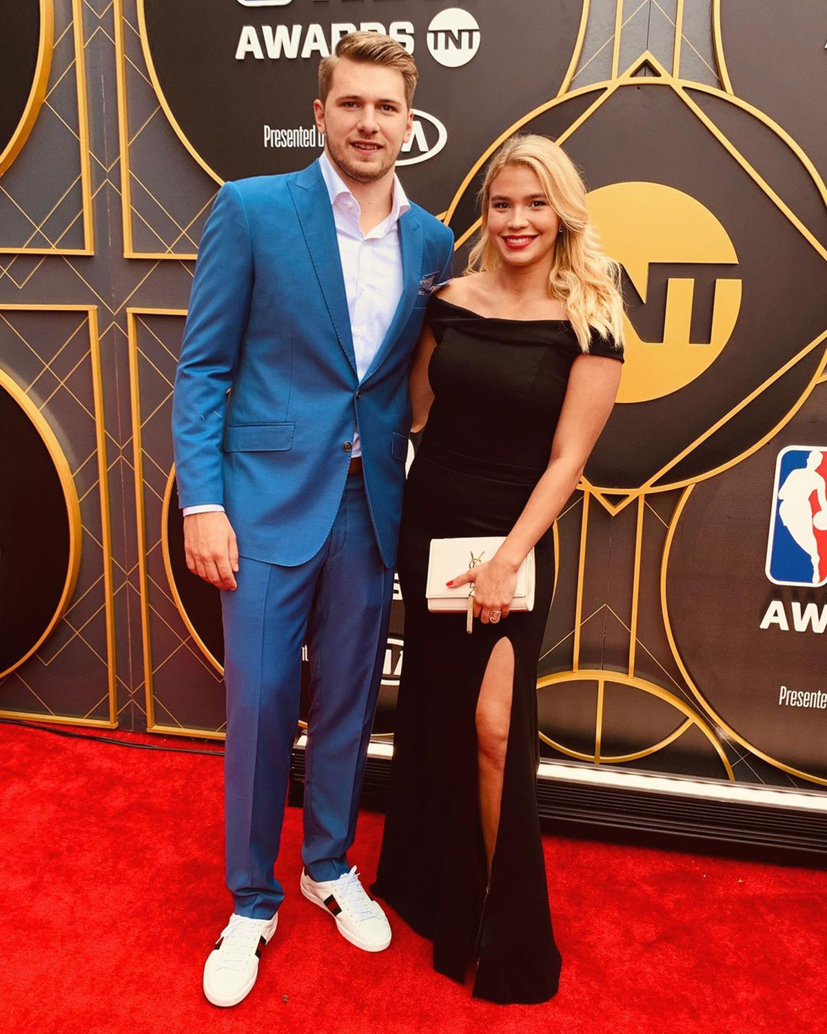 Luka Doncic and Anamaria Goltes