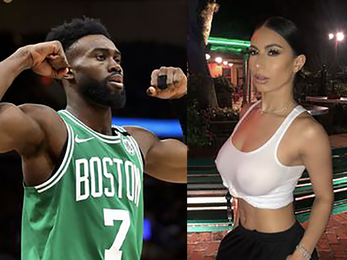 Jaylen Brown and Jacqueline Hawileh