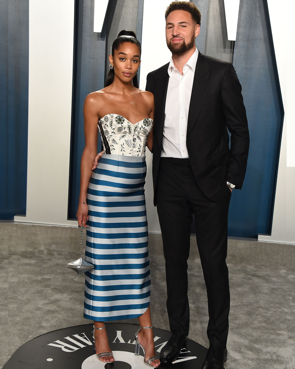 Klay Thompson and Laura Harrier