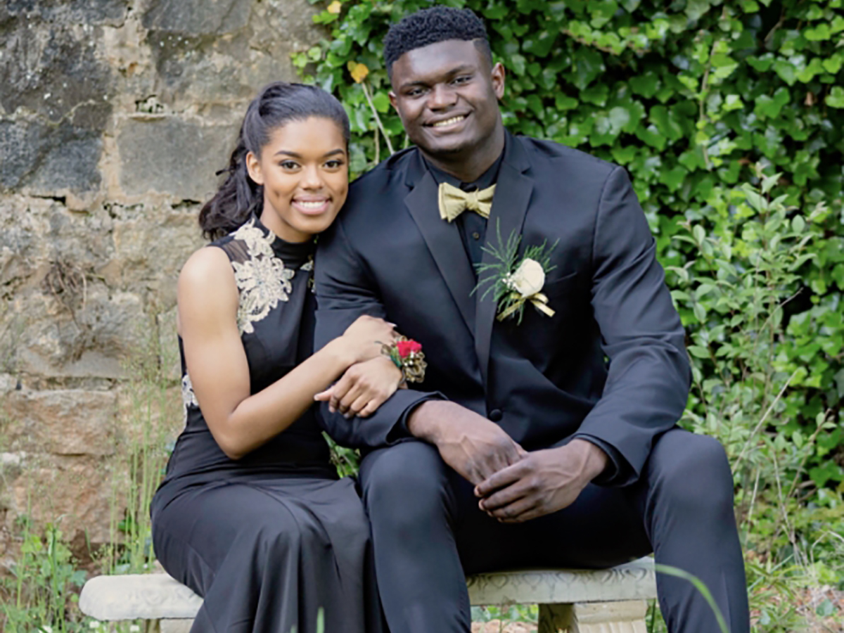 Zion Williamson and Tiana White