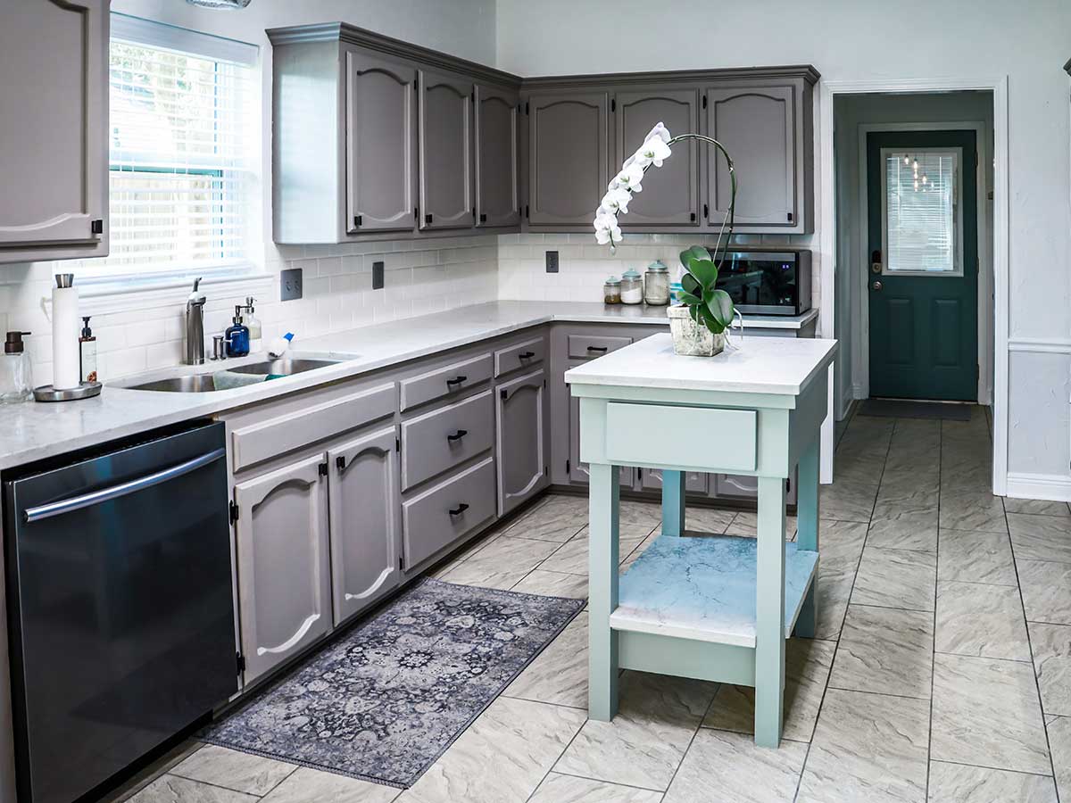 Painted Cabinets - After