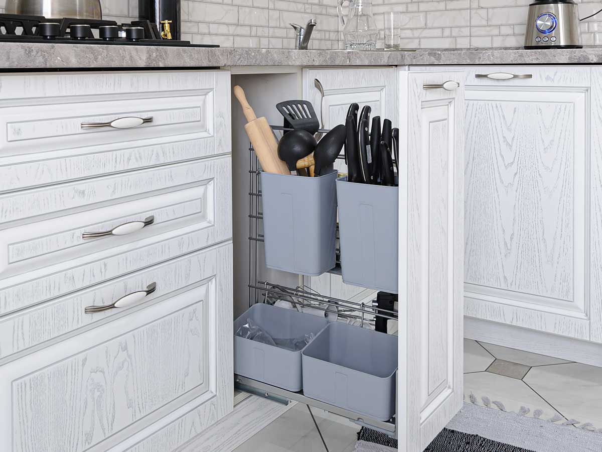 Dim Under Cabinet Workspaces - Before