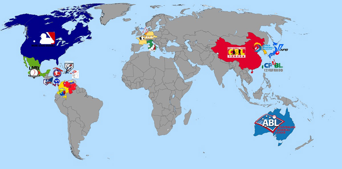 Countries with Professional Baseball Leagues