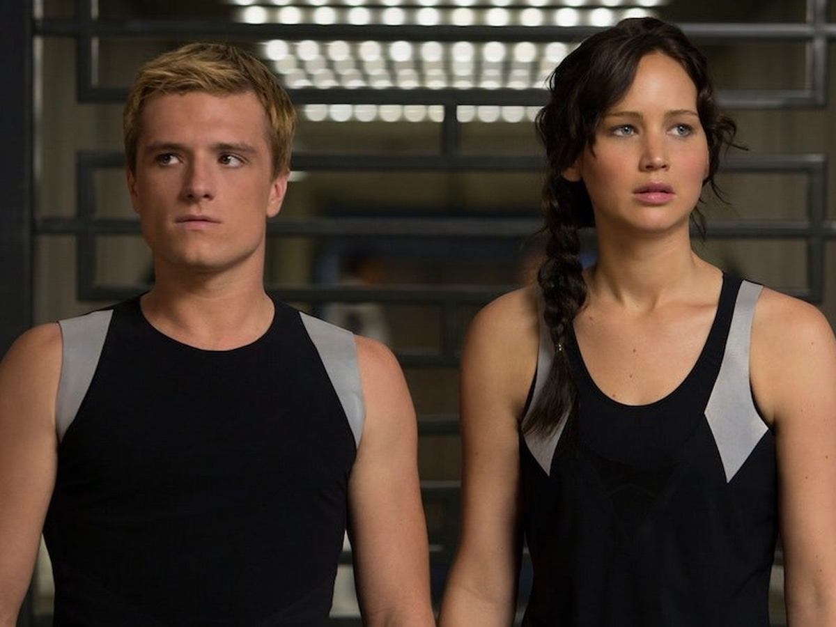 Josh Hutcherson and Jennifer Lawrence