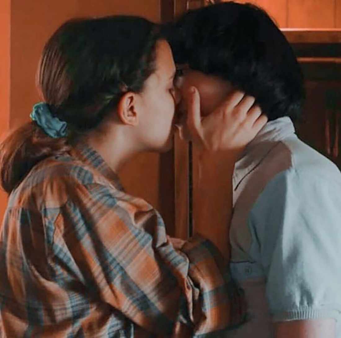 Millie Bobby Brown and Finn Wolfard