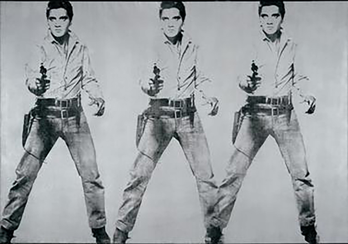 Triple Elvis--Andy Warhol